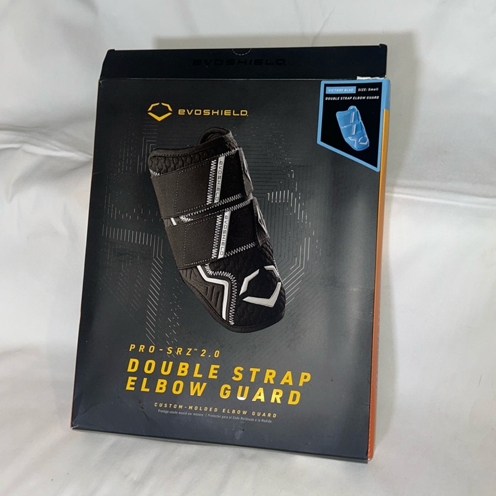 duble strap elbow guard for sports players black NWT